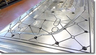 chromage dur avec des nervures complexes